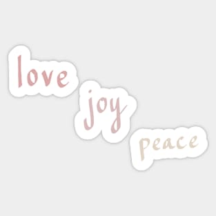 LOVE JOY PEACE sticker pack Sticker